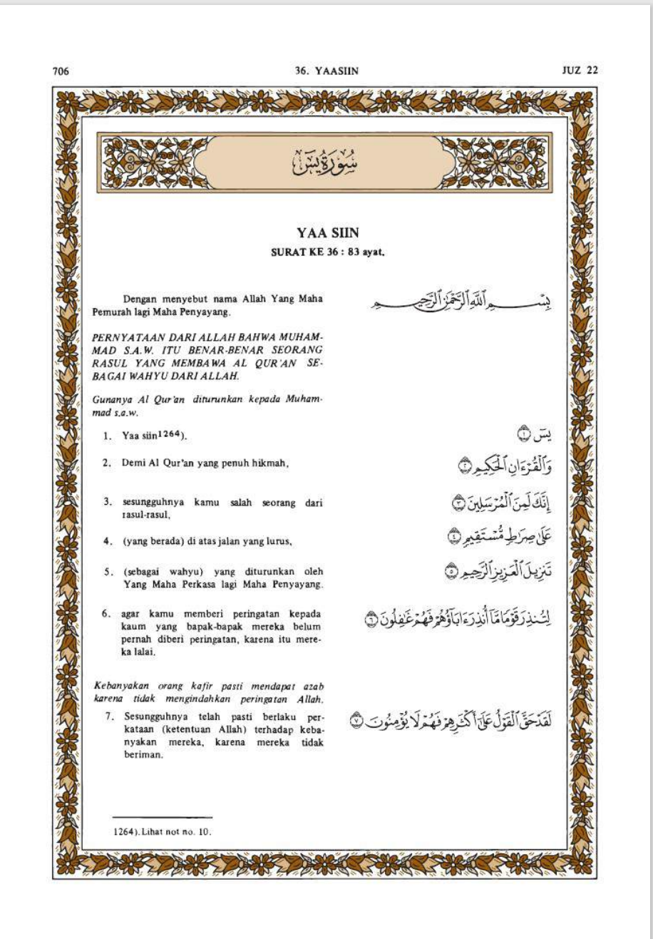 Surah Yasin Latin Terjemahan Indonesia - Ilmiupdates